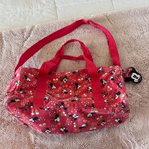 Disney Red Mickey Minnie Mouse Kids Duffle Bag